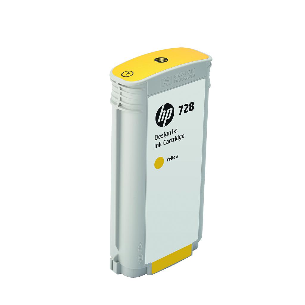 HP ( HEWLETT PACKARD ) - Cartuchos ORIGINALES Inyección De Tinta 728 130-ml amarillo para DesignJet T730 Printer, T830 MFP() (Ref.F9J65A)