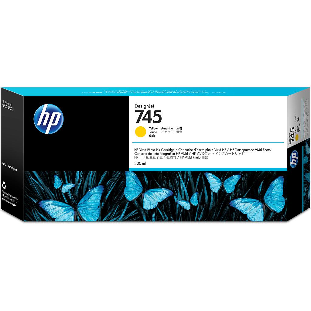 HP ( HEWLETT PACKARD ) - 745 300-ml Toner Laser ORIGINAL Tinta Amarillo (Ref.F9K02A)