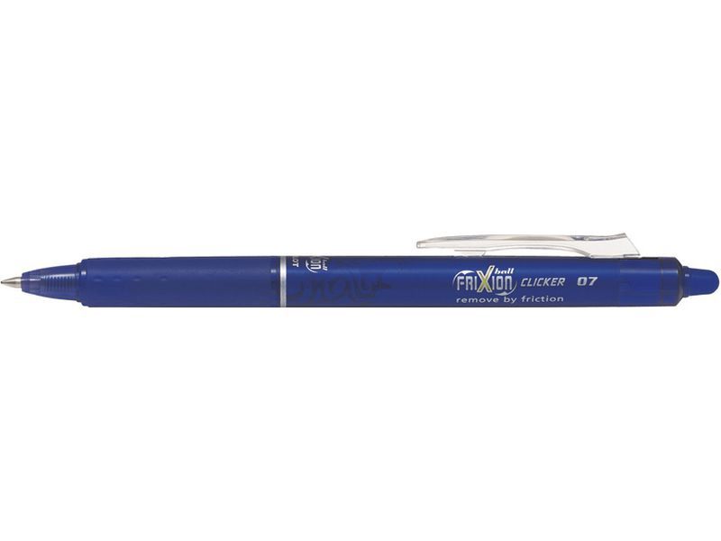PILOT - Bolígrafo tinta borrable Frixion Clicker azul trazo 0,4 mm BLRT-FR7-L (Ref.BLRT-FR7-L / NFCA)