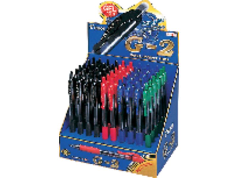 PILOT - Expositorde 60 boligrafos G-2.Tinta gel (Ref.BL-G2-7-60DPK / NEG2)
