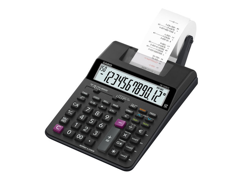 CASIO - Calculadora Impresora 12 Digitos HR-150RCE (Ref.HR-150RCE-WA-EC)