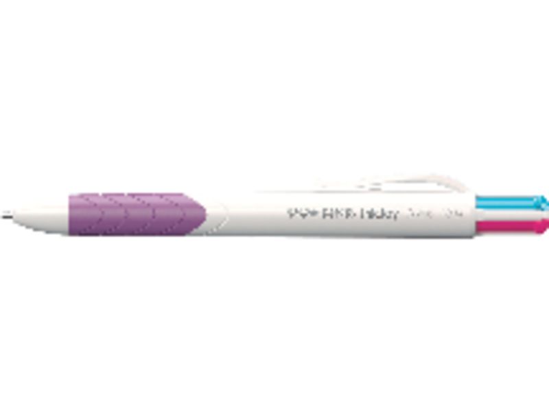 PAPER MATE - Boligrafo retract.Inkjoy Quattro turquesa, lima, magenta y púrpura Trazo 0,5 mm (Ref.S0977270)