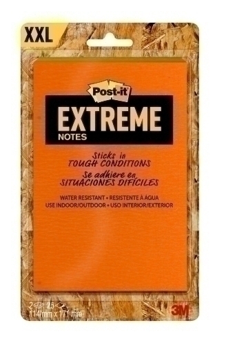 POST-IT - TACO NOTAS EXTREME 114x171 50H. 2 COLORES PACK de 2 (Ref.EXT57M-2-UKSP)