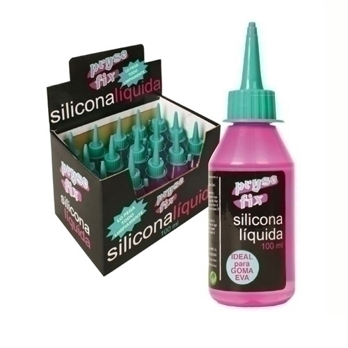 PRYSE - SILICONA LIQUIDA FIX 100ml EXPOSITOR de 15 (Ref.1001100)