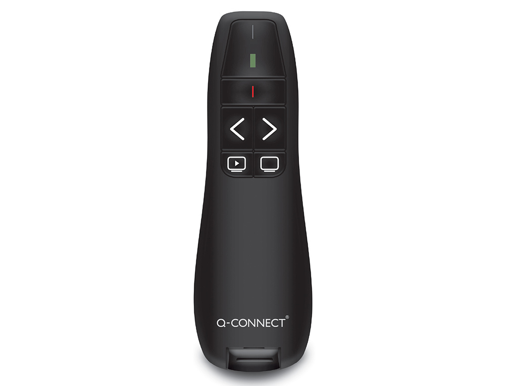 Q-CONNECT - PUNTERO LASER PARA PRESENTACIONES 5 BOTONES ALCANCE 20 MT MICRO USB (Ref.KF11029)