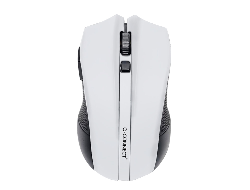 Q-CONNECT - RATON OPTICO INALAMBRICO 1000 DPI RECEPTOR USB 2,4 GHZ BLANCO (Ref.KF10970)