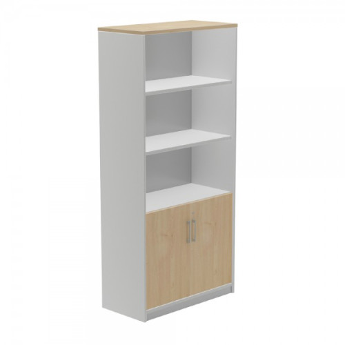 ROCADA - ARMARIO CON PUERTAS BAJAS 195x90x45 ESTRUCTURA ALUMINIO Y TAPA ROBLE (Ref.1103AB08)