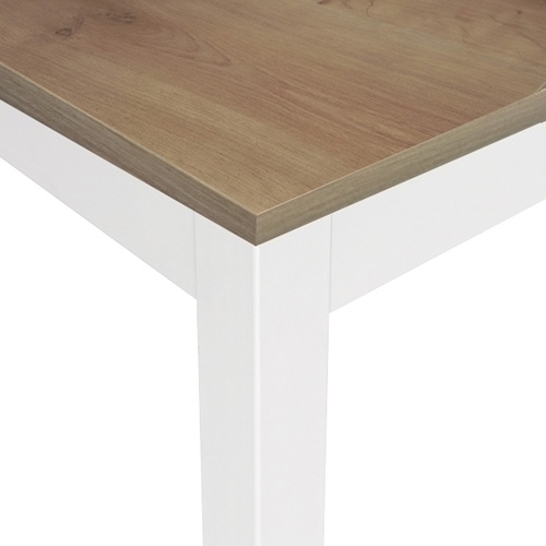 ROCADA - MESA EXECUTIVE 160x163 ESTRUCTURA BLANCO TABLERO MELAMINA ROBLE (Ref.2201AM08)