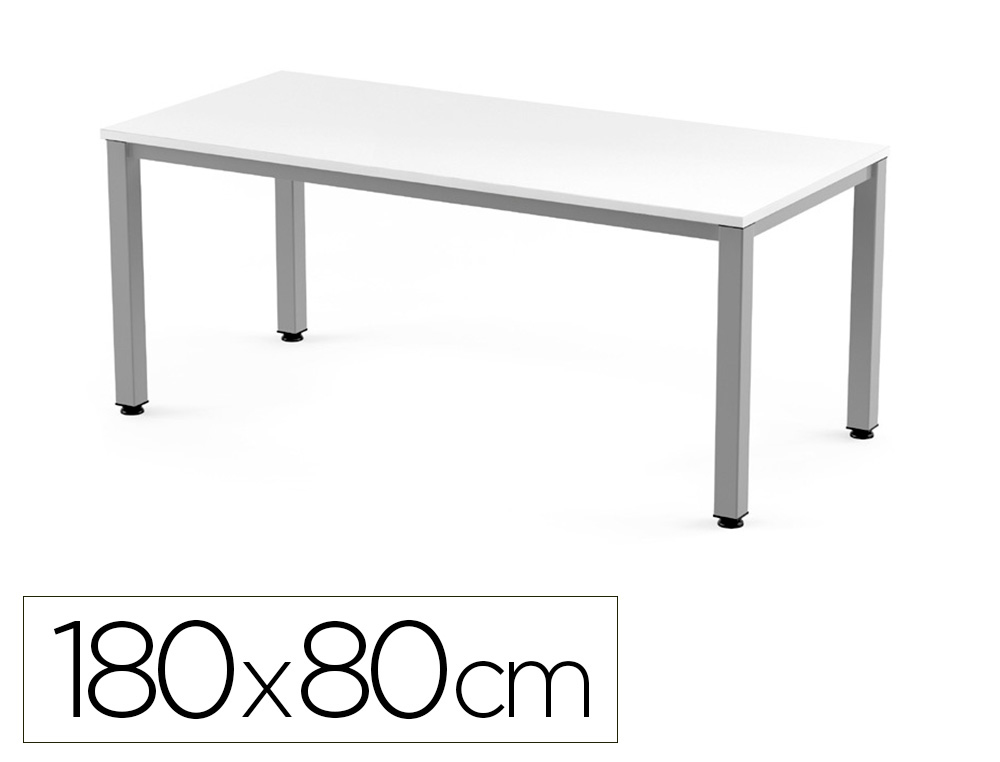ROCADA - MESA EXECUTIVE 180x80 ESTRUCTURA ALUMINIO TABLERO MELAMINA BLANCO (Ref.2003AD04)
