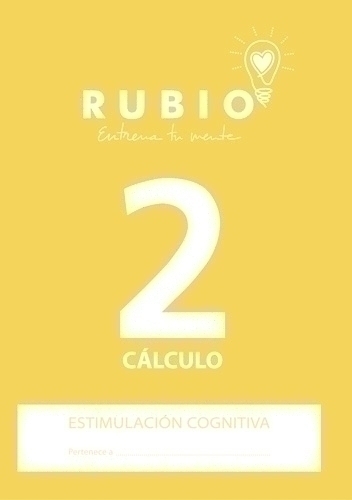 RUBIO - CUADERNO A4 ESTIMULACION COGNITIVA CALCULO Nº 2 (Ref.ECC2)