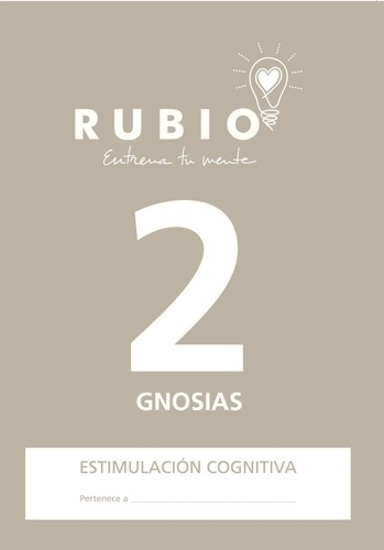RUBIO - CUADERNO A4 ESTIMULACION COGNITIVA GNOSIAS Nº 2 (Ref.ECG2)