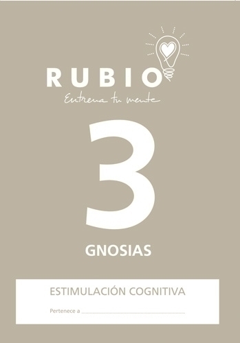 RUBIO - CUADERNO A4 ESTIMULACION COGNITIVA GNOSIAS Nº 3 (Ref.ECG3)