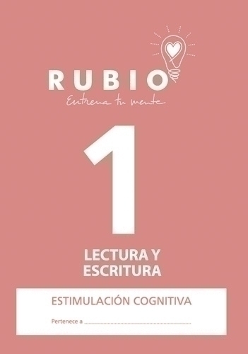 RUBIO - CUADERNO A4 ESTIMULACION COGNITIVA LECTURA Nº 1 (Ref.ECLE1)