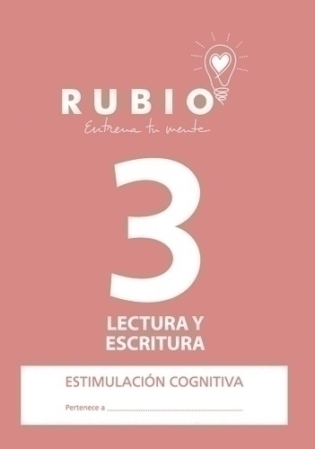RUBIO - CUADERNO A4 ESTIMULACION COGNITIVA LECTURA Nº 3 (Ref.ECLE3)