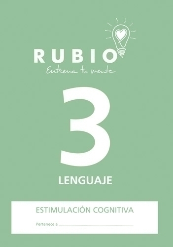 RUBIO - CUADERNO A4 ESTIMULACION COGNITIVA LENGUAJE Nº 3 (Ref.ECL3)