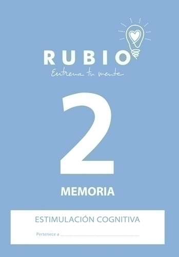 RUBIO - CUADERNO A4 ESTIMULACION COGNITIVA MEMORIA Nº 2 (Ref.ECM2)