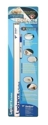 SADIPAL - PIZARRA BLANCA LAPIZARRA ENROLLABLE AUTOADHERENTE 60x90 cm (blíster de 3) (Ref.6522)