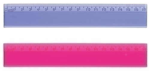 SAFTA - REGLA CRISTAL 17 CENTIMETROS SURTIDA (Ref.400917)