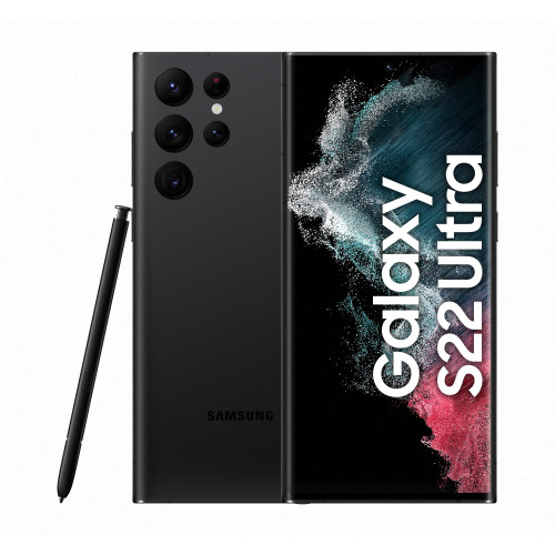 SAMSUNG - Galaxy S22 Ultra SM-S908B 17,3 cm (6.8&quot;) SIM doble Android 12 5G USB Tipo C 8 GB 128 GB 5000 mAh Negro (Canon L.P.I. 1,1€ Incluido) (Ref.SM-S908BZKDEUB)