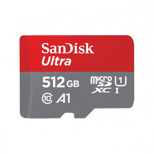 SANDISK - Ultra memoria flash 512 GB MicroSDXC Clase 10 (Canon L.P.I. 0,24€ Incluido) (Ref.SDSQUA4-512G-GN6MA)
