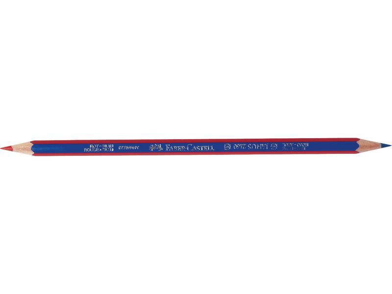 FABER CASTELL - Lapiz Bicolor JANUS 2160 Diametro 3.3 mm Bicolor azul y rojo Hexagonal (Ref.116000)