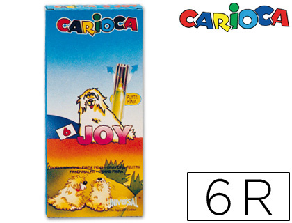 CARIOCA - ROTULADOR JOY CAJA DE 6 COLORES (Ref.A11100006)