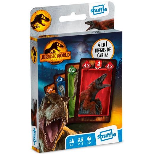 SHUFFLE - BARAJA INFANTIL 4 EN 1 JURASSIC WORLD +4 AÑOS (Ref.10028049)