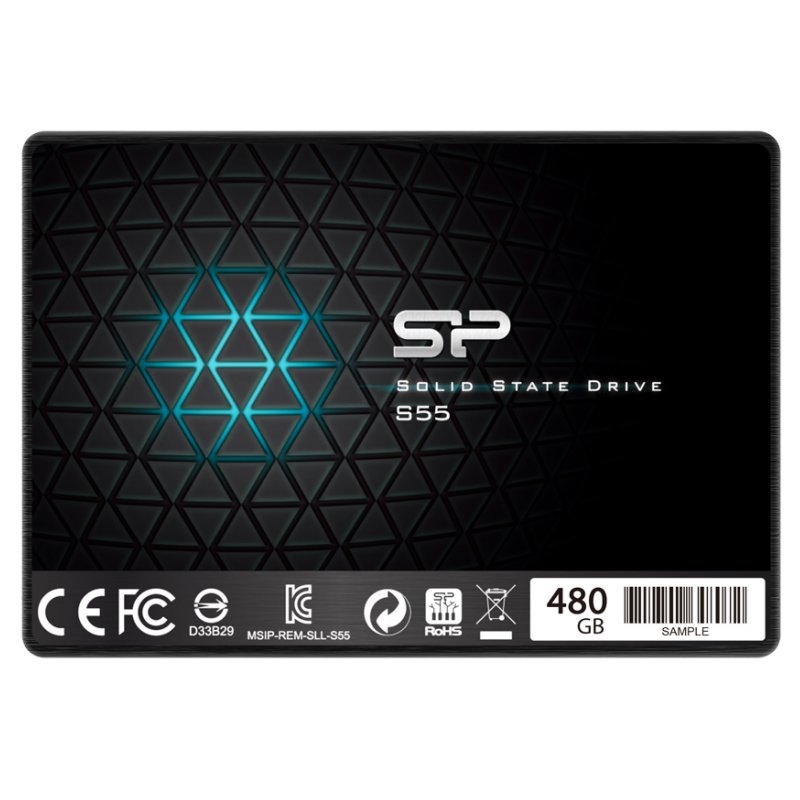 SILICON POWER - SP S55 SSD 480GB 2.5&quot; 7mm Sata3 (Canon L.P.I. 5,45€ Incluido) (Ref.SP480GBSS3S55S25)