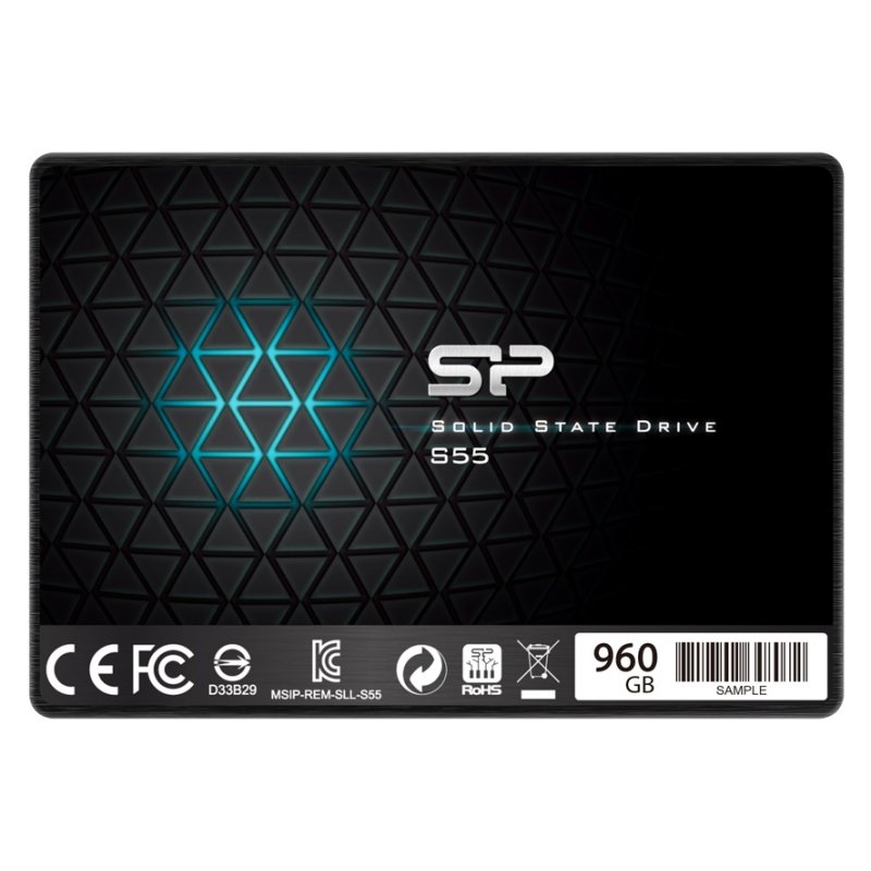 SILICON POWER - SP S55 SSD 960GB 2.5&quot; 7mm Sata3 (Canon L.P.I. 5,45€ Incluido) (Ref.SP960GBSS3S55S25)