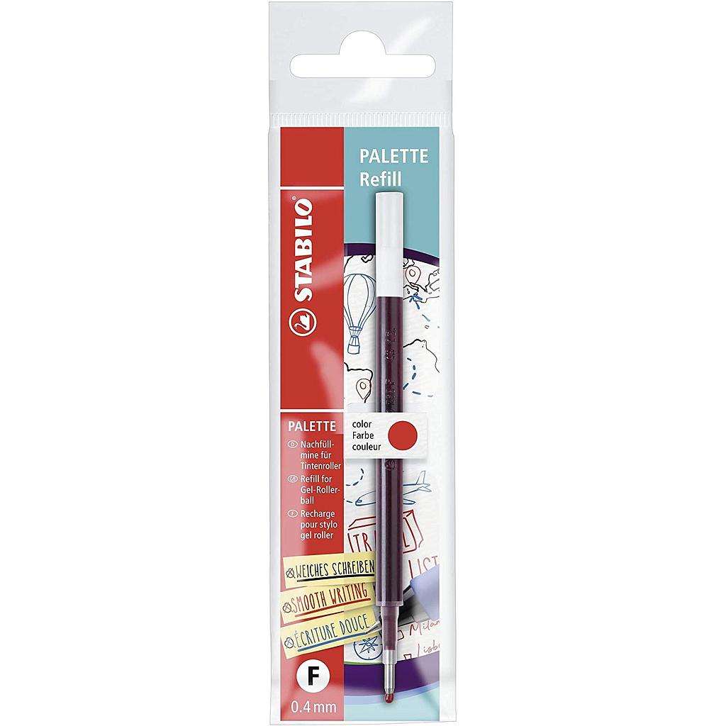 STABILO - RECAMBIO TINTA DE GEL RETRÁCTIL PALETTE FINE ROJO CAJA -10U- (Ref.268/040-01)