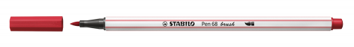 STABILO - ROTULADOR FIBRA PEN 68 BRUSH PUNTA PINCEL ROJO OSCURO (Ref.568/50)