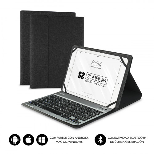 SUBBLIM - Funda con Teclado KEYTAB PRO BLUETOOTH 10,1&quot; Black (Ref.SUB-KT2-BT0001)
