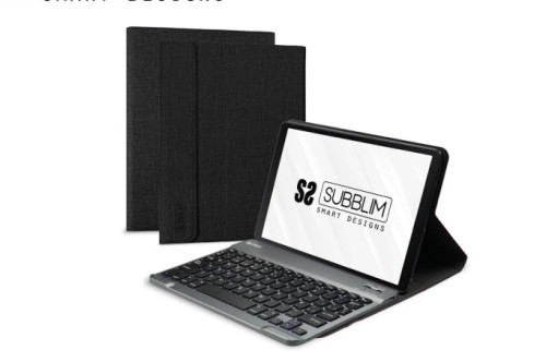 SUBBLIM - Funda con teclado KeyTab Pro BT Samsung GT A8 10.5“ X200/205 (Ref.SUBKT3-BTS055)