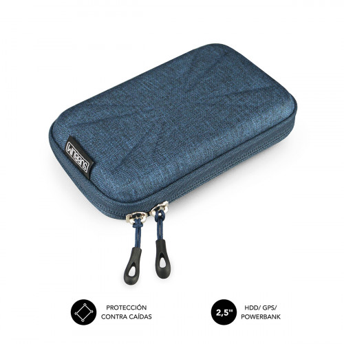 SUBBLIM - Funda Disco Duro HDD Business Case 2,5&quot; Dark Blue (Ref.SUB-HDD-HBC003)