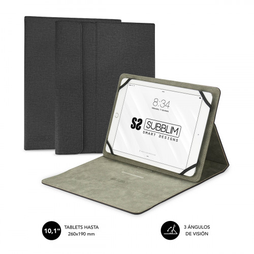 SUBBLIM - Funda Tablet Clever Stand Tablet Case 10,1&quot; Black (Ref.SUB-CUT-1CT001)