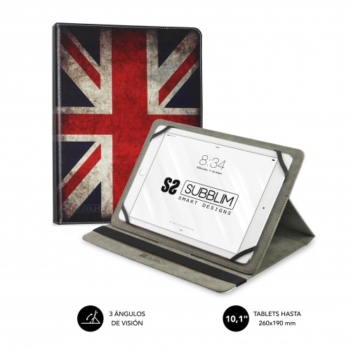 SUBBLIM - Funda Tablet Universal TRENDY CASE ENGLAND 10.1&quot; (Ref.SUB-CUT-4TC006)