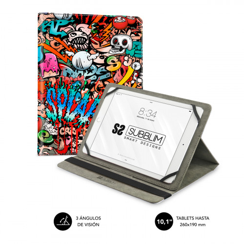 SUBBLIM - Funda Tablet Universal TRENDY CASE GRAFFITI 10.1&quot; (Ref.SUB-CUT-4TC010)