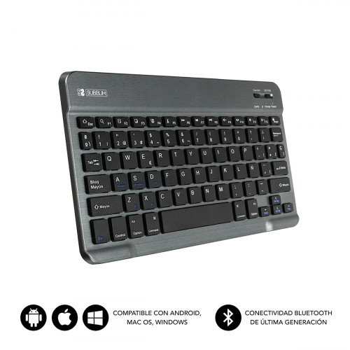 SUBBLIM - Teclado Bluetooth Smart BT Keyboard Grey (Ref.SUB-KBT-SM0002)