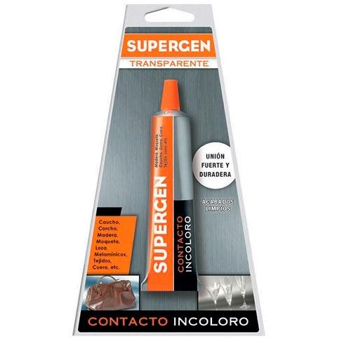 SUPERGEN - PEGAMENTO DE CONTACTO RESISTENTE INCOLORO TUBO 20ML EN BLISTER (Ref.62601-00000-00)