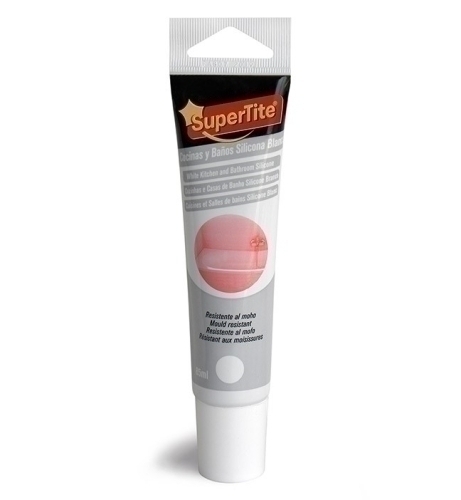 SUPERTITE - SILICONA COCINA/BAÑO BLANCA 85ml (Ref.2719)