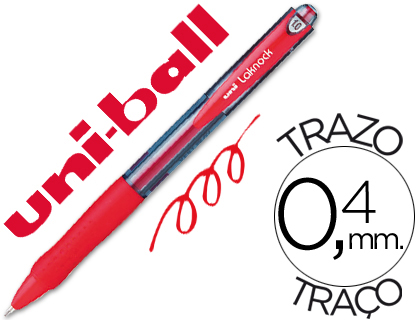 UNI-BALL - BOLIGRAFO LAKNOCK SN-100 RETRACTIL COLOR ROJO (Ref.733998000)