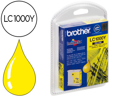 BROTHER - Cartuchos ORIGINALES Inyección De Tinta Amarillo (Ref.LC1000Y)