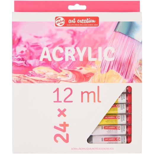 TALENS ART CREATION - PINTURA ACRILICA SET INICIACION 12 ml (Tubo) ESTUCHE de 24 (Ref.9021724M)