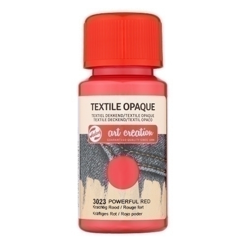 TALENS ART CREATION - PINTURA para TELA OPACA 50 ml (bote) ROJO PODER (Ref.402430230)