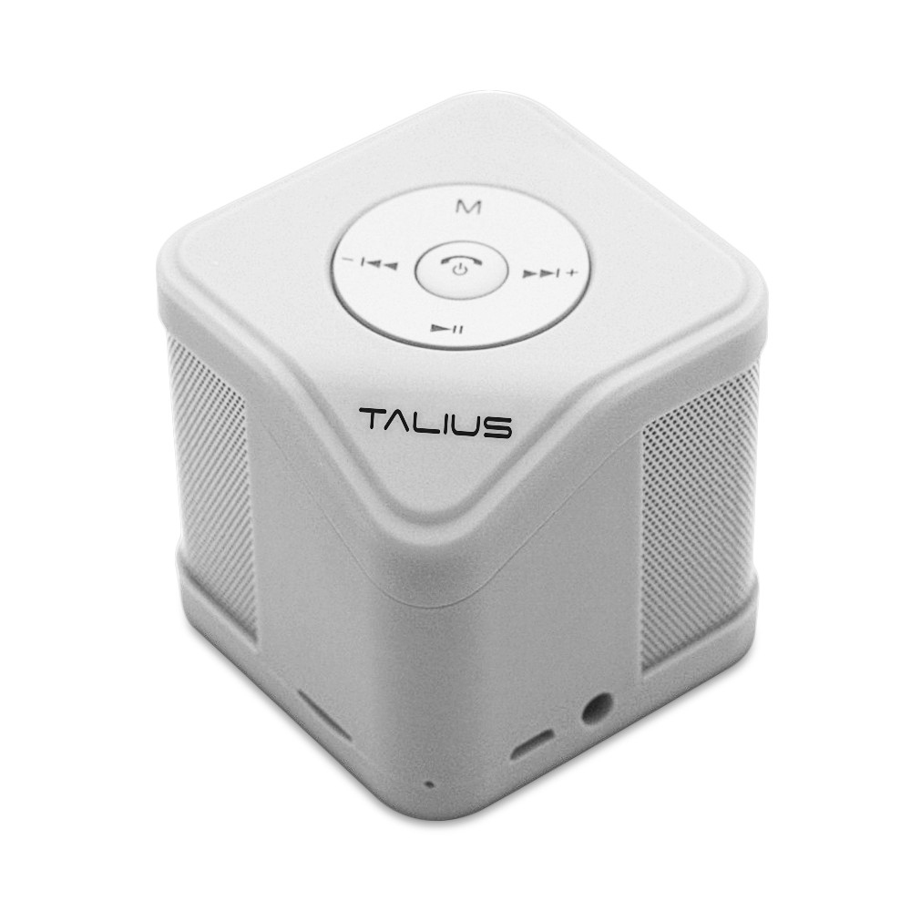 TALIUS - Altavoz Cube 3W Fm/Sd Bluetooth Blanco (Ref.TAL-CUBEW)