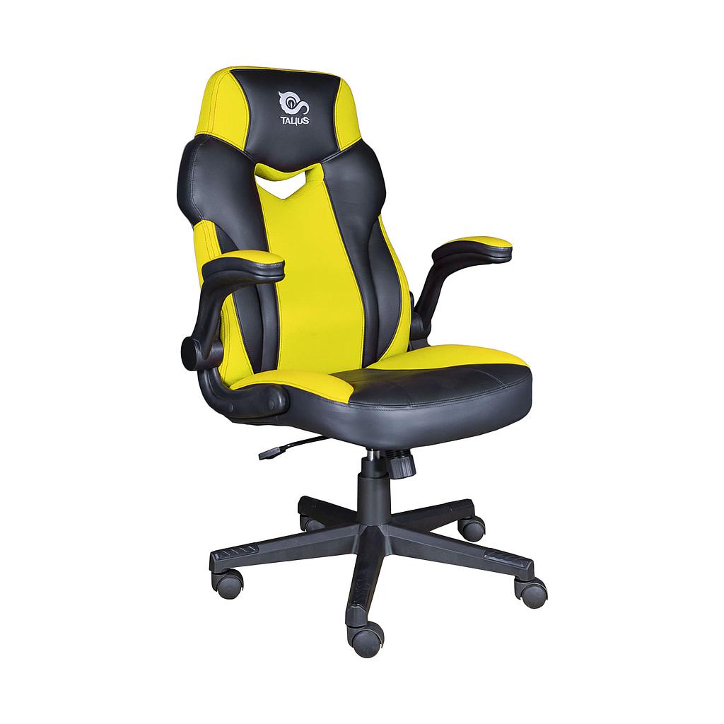 TALIUS - SILLA CRAB GAMING negr/amarill, brazos abatibles, butterfly, ruedas nylon, piston clase 4 (Ref.48073)