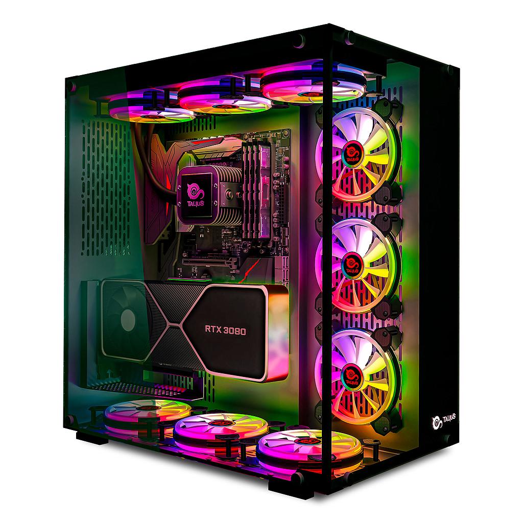 TALIUS - caja Atx gaming Cronos Negra RGB cristal templado USB 3.0 (Incluye 3 ventiladores) (Ref.TAL-CRONOS)