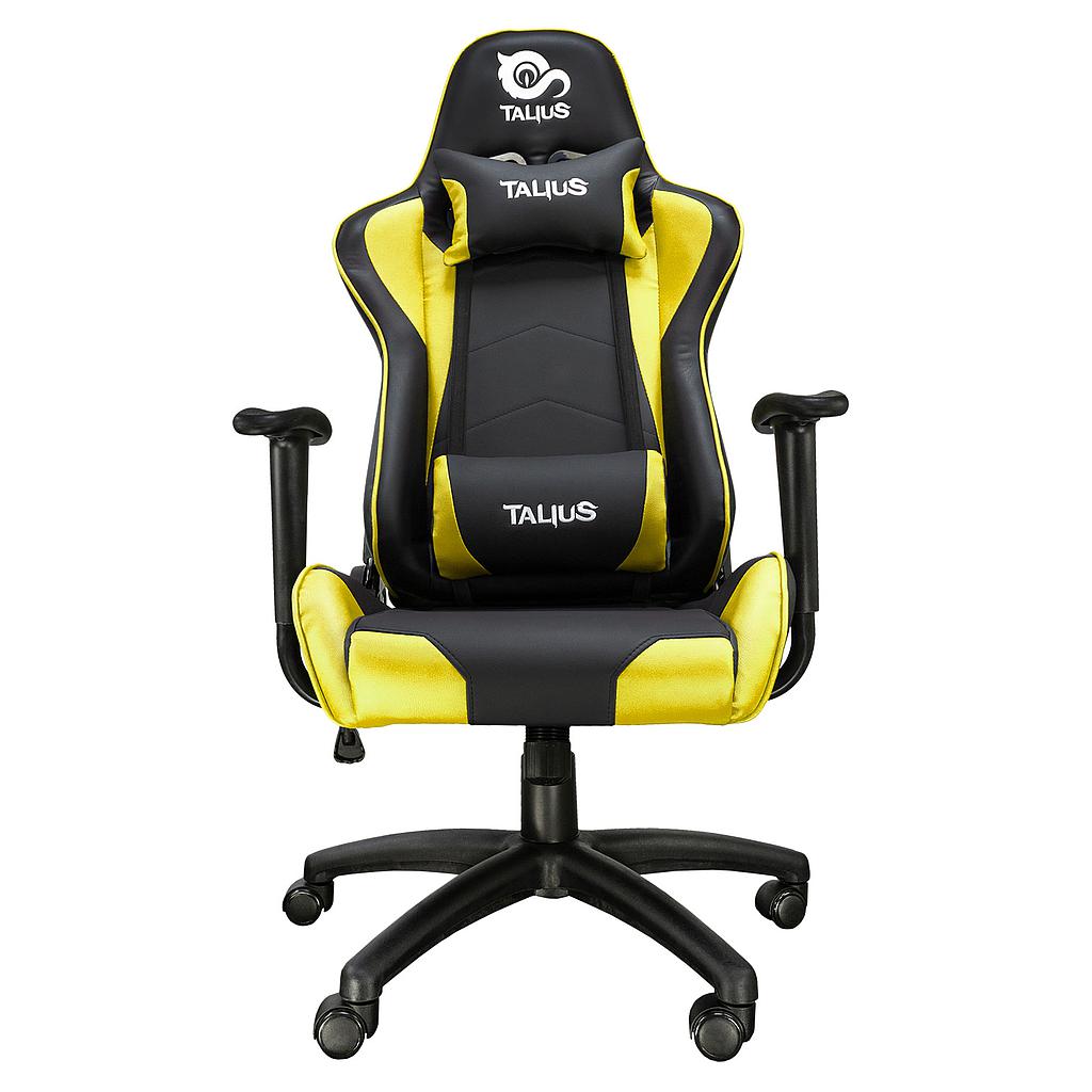 TALIUS - silla Gecko V2 gaming negra/amarilla, brazos fijos, butterfly, base nylon, ruedas nylon, gas (Ref.TAL-GECKO-YLW)