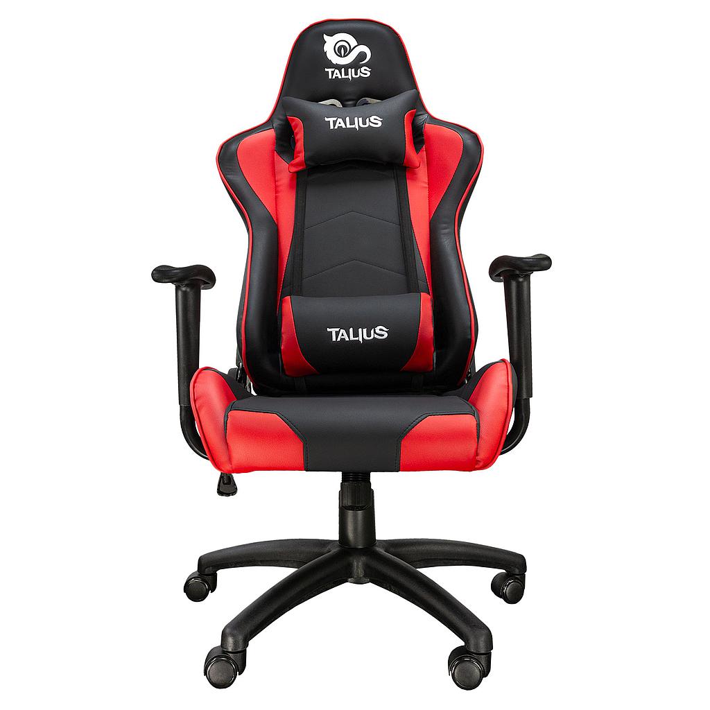 TALIUS - silla Gecko V2 gaming negra/roja, brazos fijos, butterfly, base nylon, ruedas nylon, gas clas (Ref.TAL-GECKO-RED)