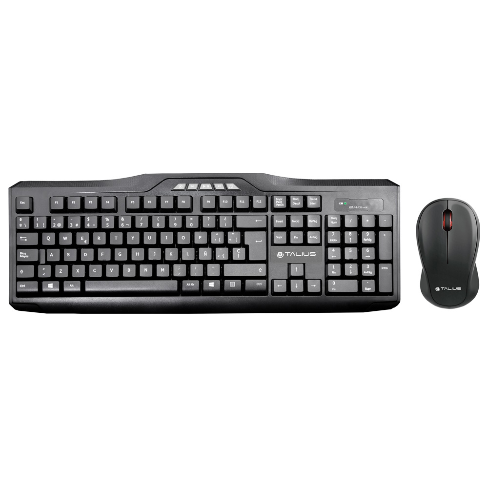 TALIUS - teclado + raton Combo KB-6001 Wireless negro (Ref.TAL-KB6001)